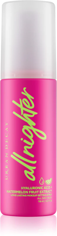 Spray fixador de maquiagem com ácido hialurônico All Nighter da Urban Decay