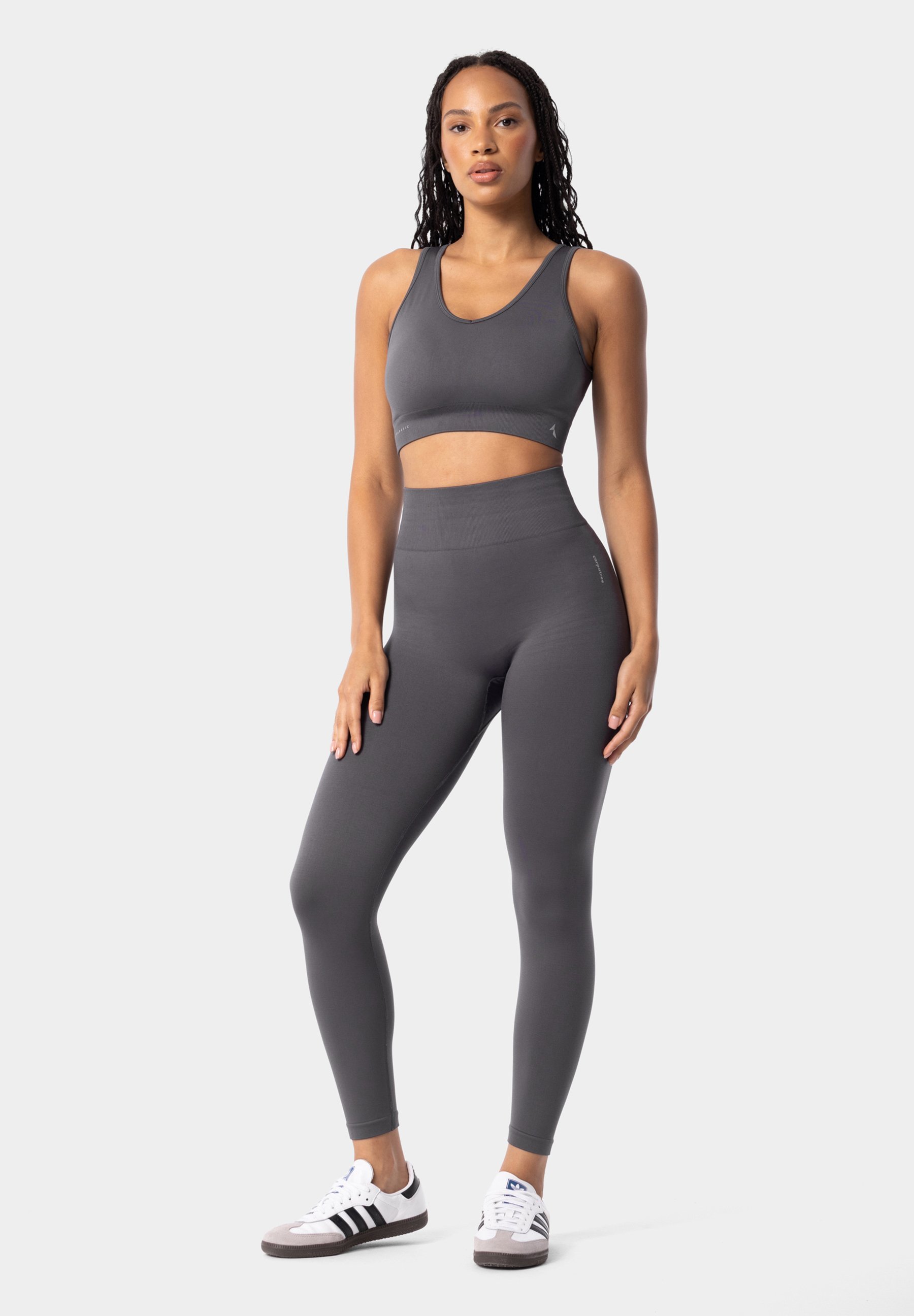 Reggiseno sportivo Carpatree SIMPLY SEAMLESS - Supporto medio - grigio