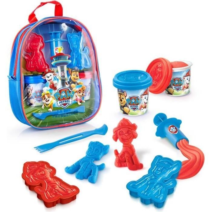 Paw Patrol backpack filled with modeling clay and accessories - Creative Hobbies - Canal Toys