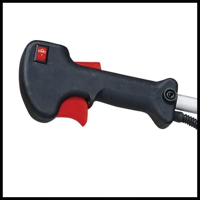 Roçadeira a gasolina Einhell GC-BC 52 I AS (motor de 2 tempos com chicote elétrico) fornecida com lâmina de 3 dentes e carretel de linha dupla.