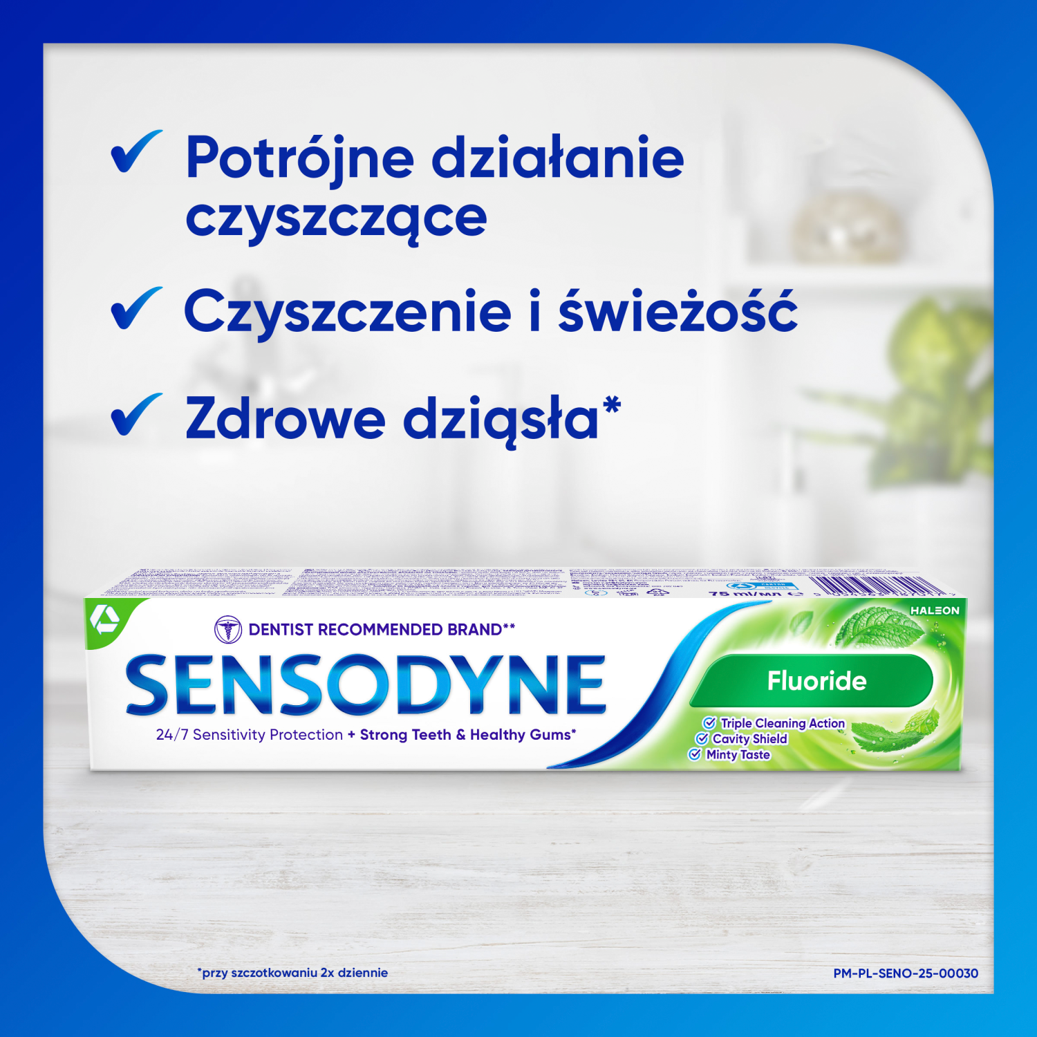 Sensodyne Verfrissende Tandpasta tegen Cariës en Overgevoeligheid 75ml Fluoride