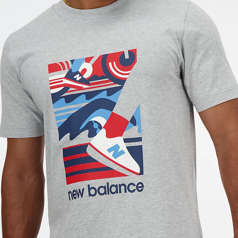 Camiseta de triatlo masculina Sport Essentials – Cinza Atlético