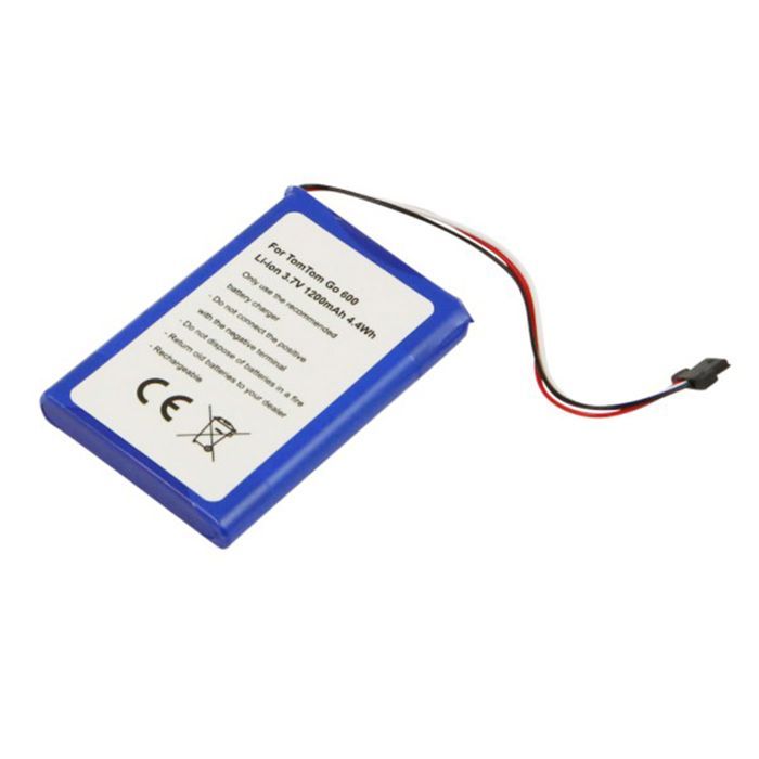 Batería - AVIZAR - TomTom Go 600 / Start 62 - Iones de litio 3,7 V - 1200 mAh - Compatible con GPS