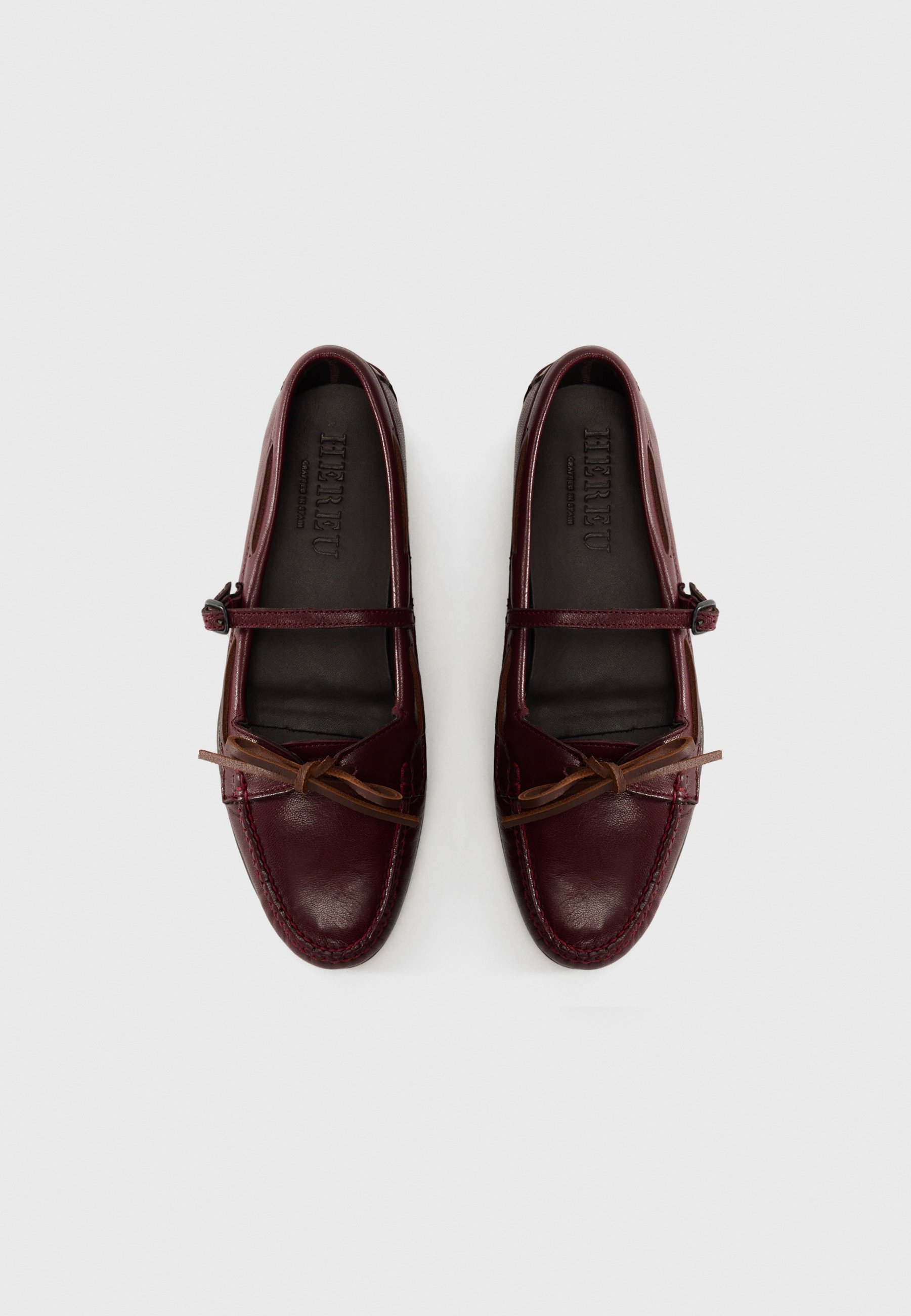 Hereu LOREA SUPPLE SHINY - Slip-ons - bordeauxrot