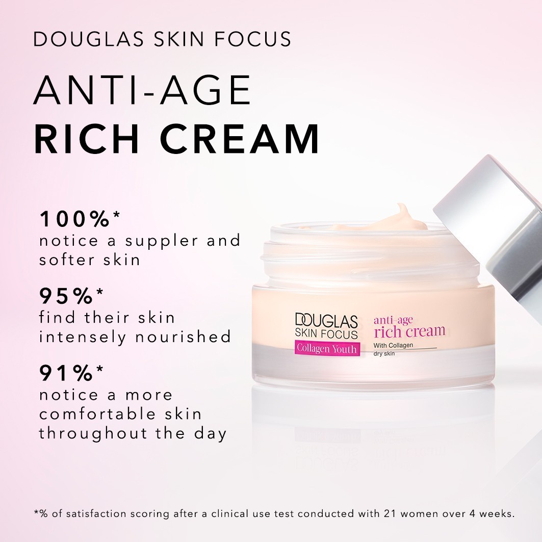 Douglas Collection Skin Focus Collagen Youth krema za obraz proti staranju - 50 ml