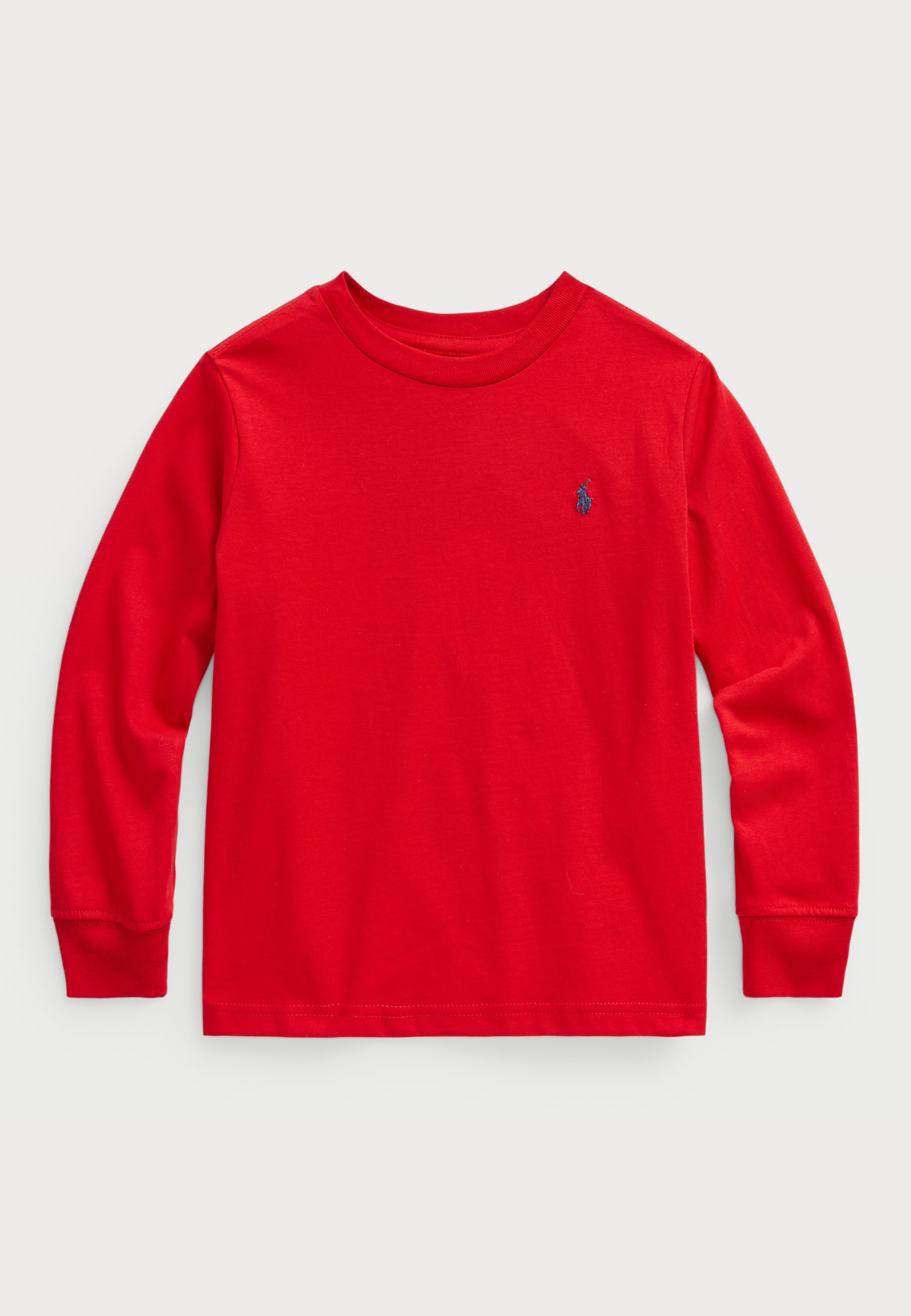 Polo Ralph Lauren katoenen jersey T-shirt met lange mouwen - Top met lange mouwen - rood