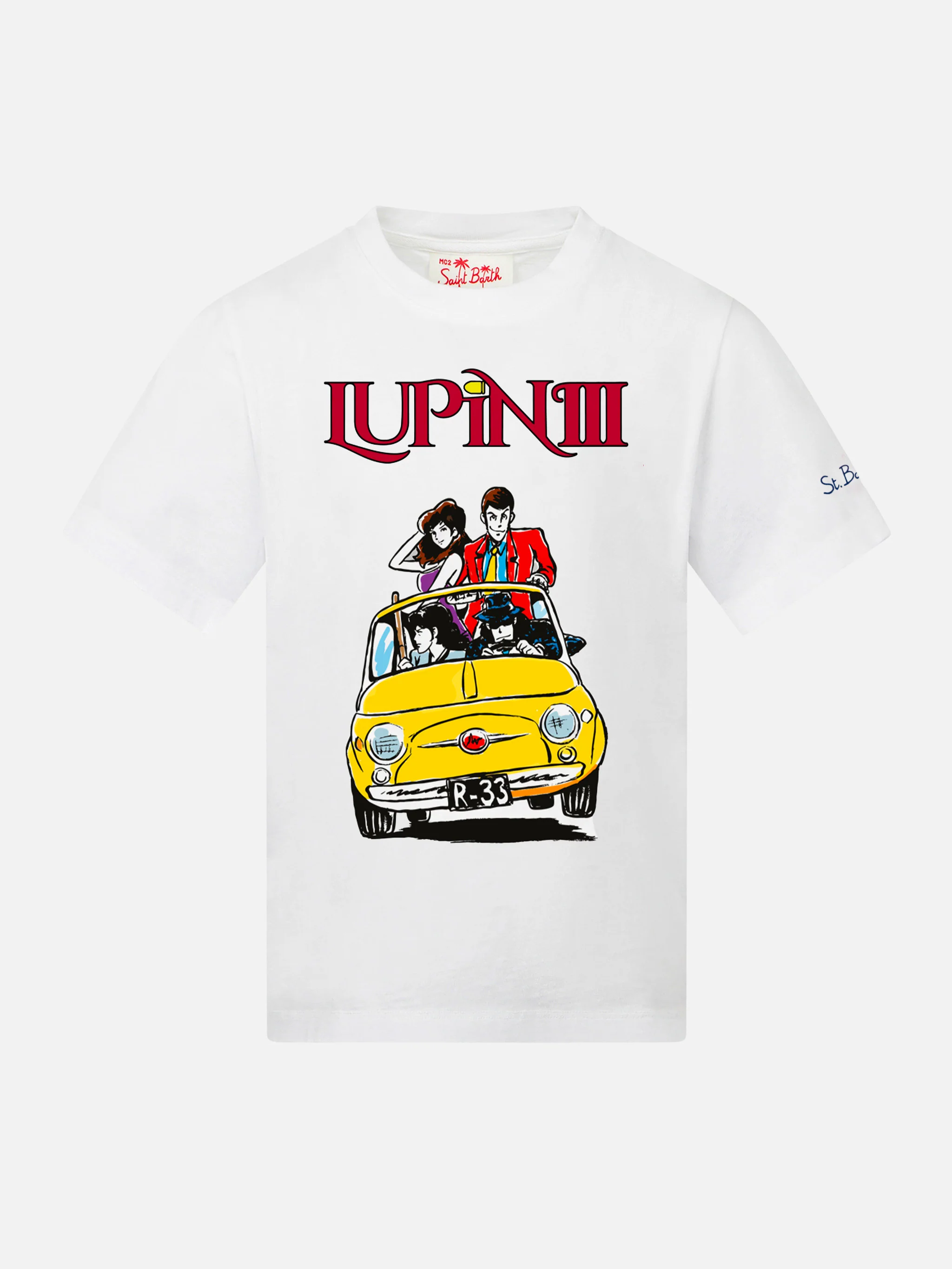 Baby T-shirt van katoen met lupineprint | LUPIN III SPE EDITION