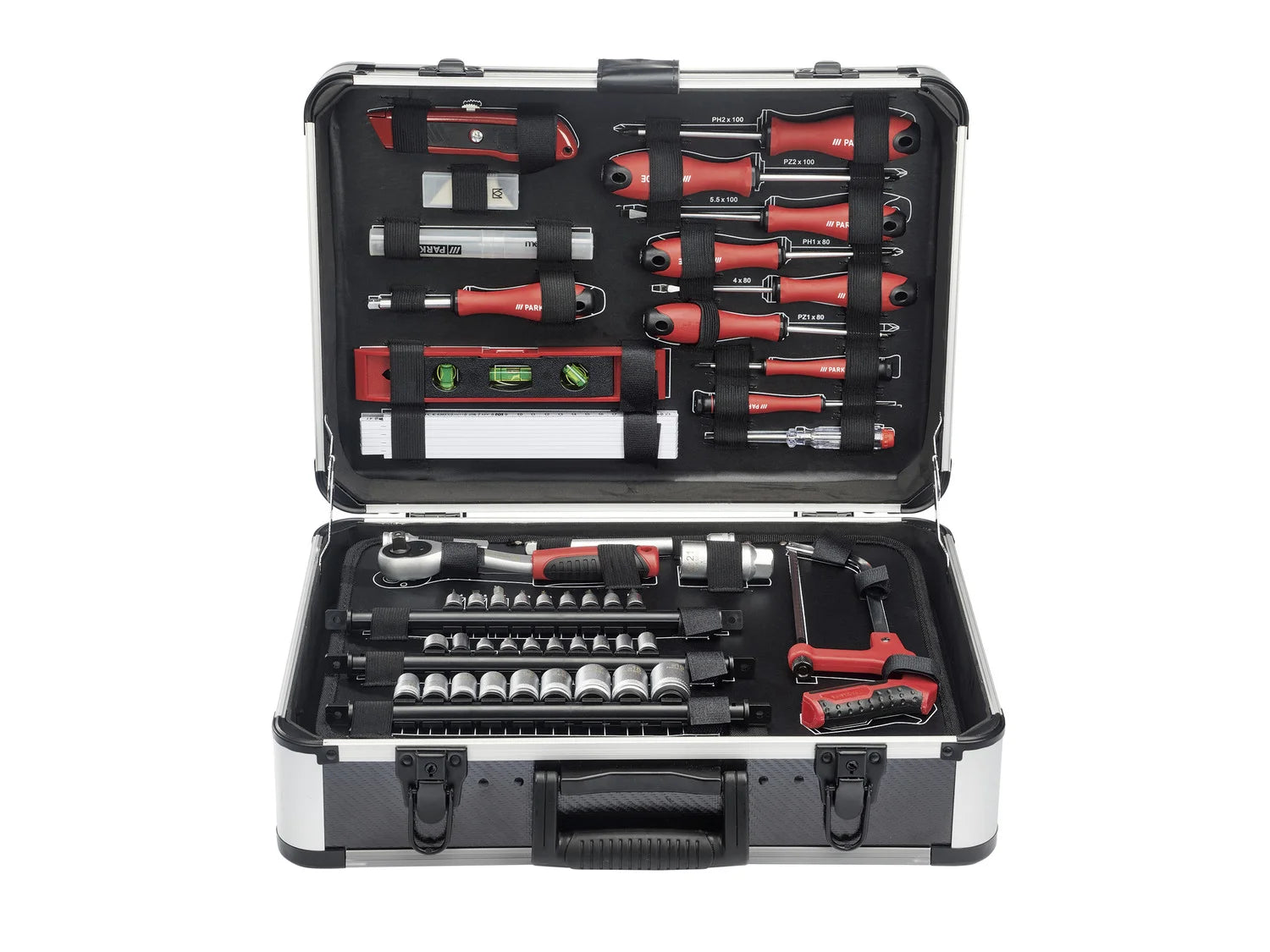 PARKSIDE® Werkzeugkoffer, gefüllt, 129 Teile