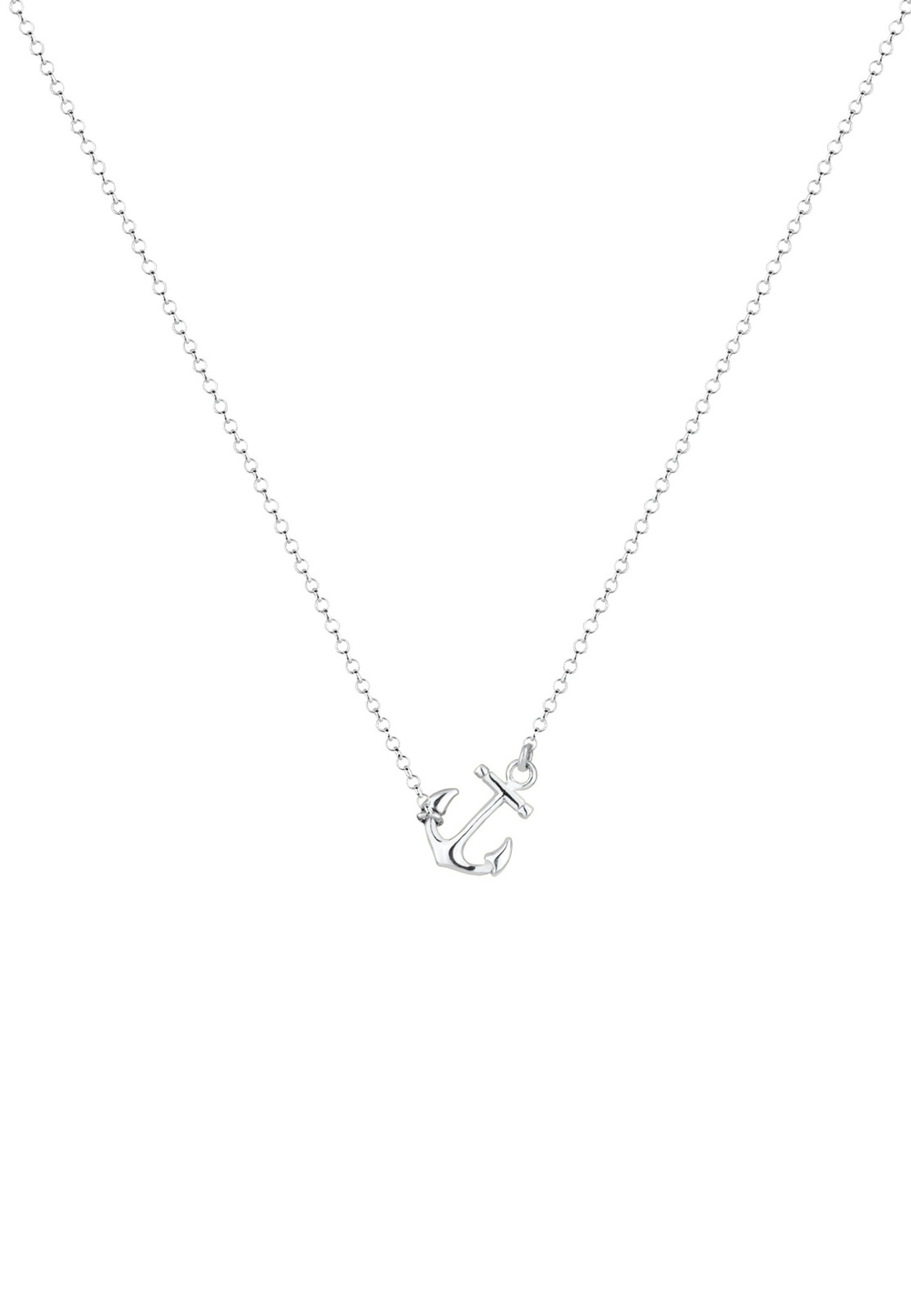 Elli Femmes Pendentif Ancre Maritime en Argent Sterling 925