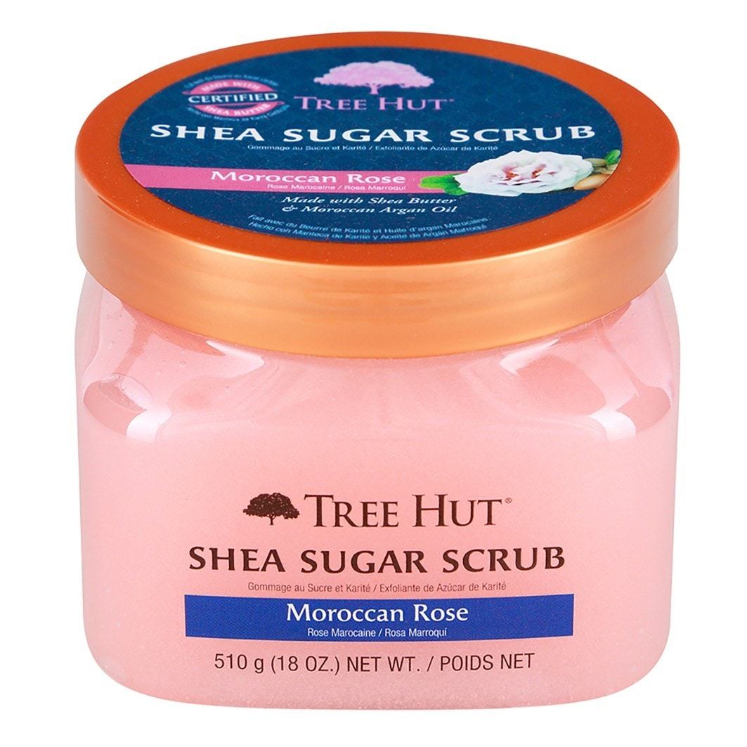 Telový peeling Tree Hut s marockou ružou a bambuckým cukrom - 510 g