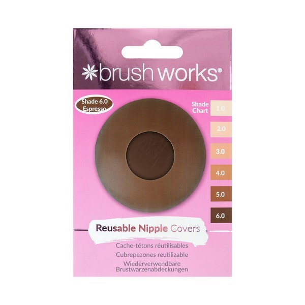 Brushworks Herbruikbare Siliconen Tepelhoesjes Kleur 6.0