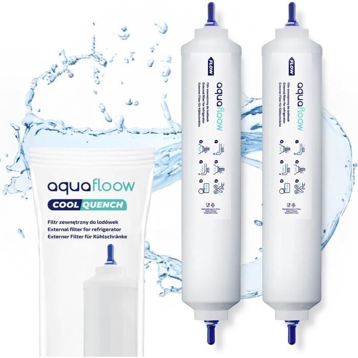 Filtres à eau Aquafloow pour réfrigérateur Samsung RSJ1FURS et DA29-10105J HAFEX - Lot de 2