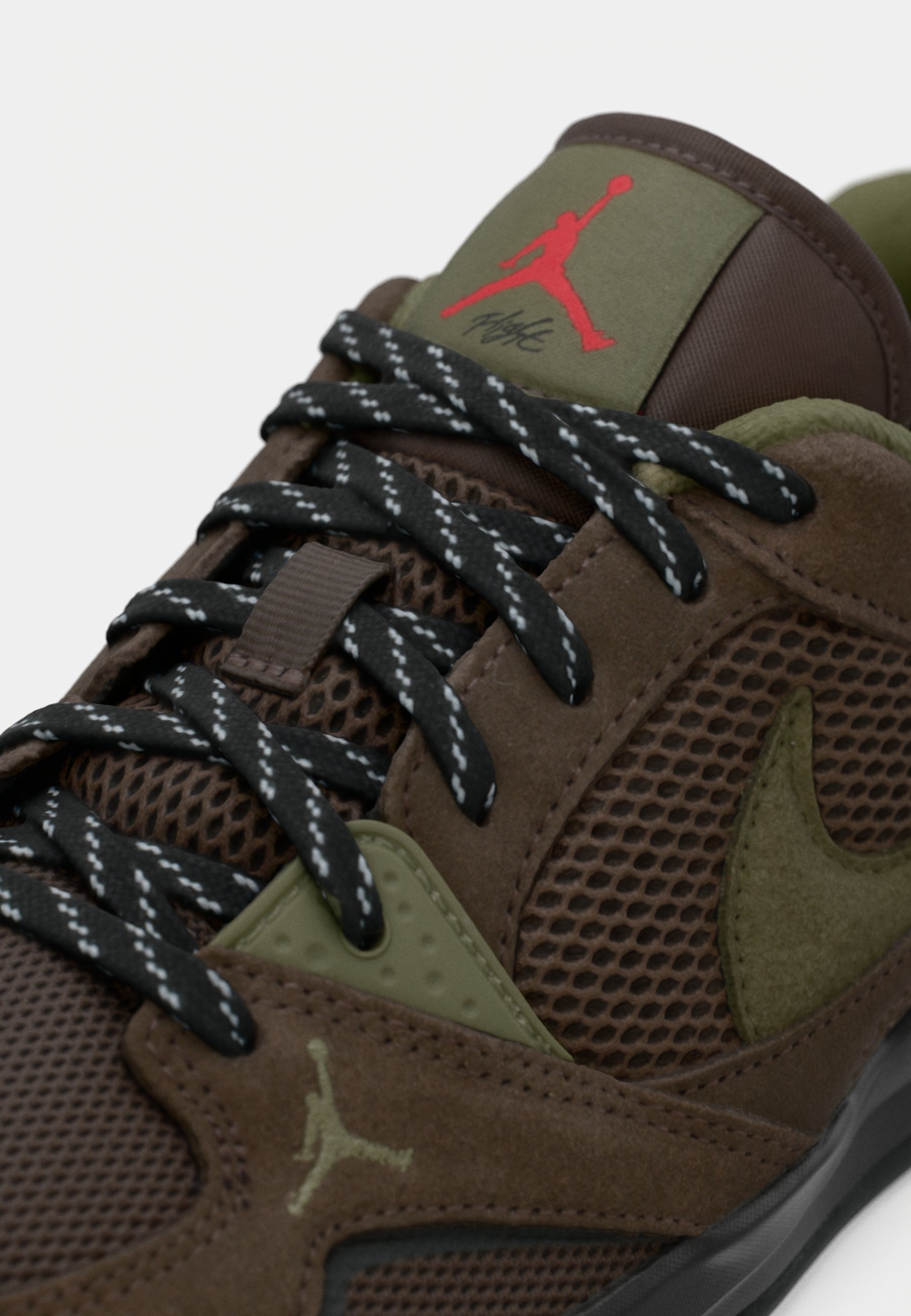 Jordan JORDAN CMFT ERA - Sneakers - barokbruin/midden olijfgroen/zwart/gymrood/wolfgrijs