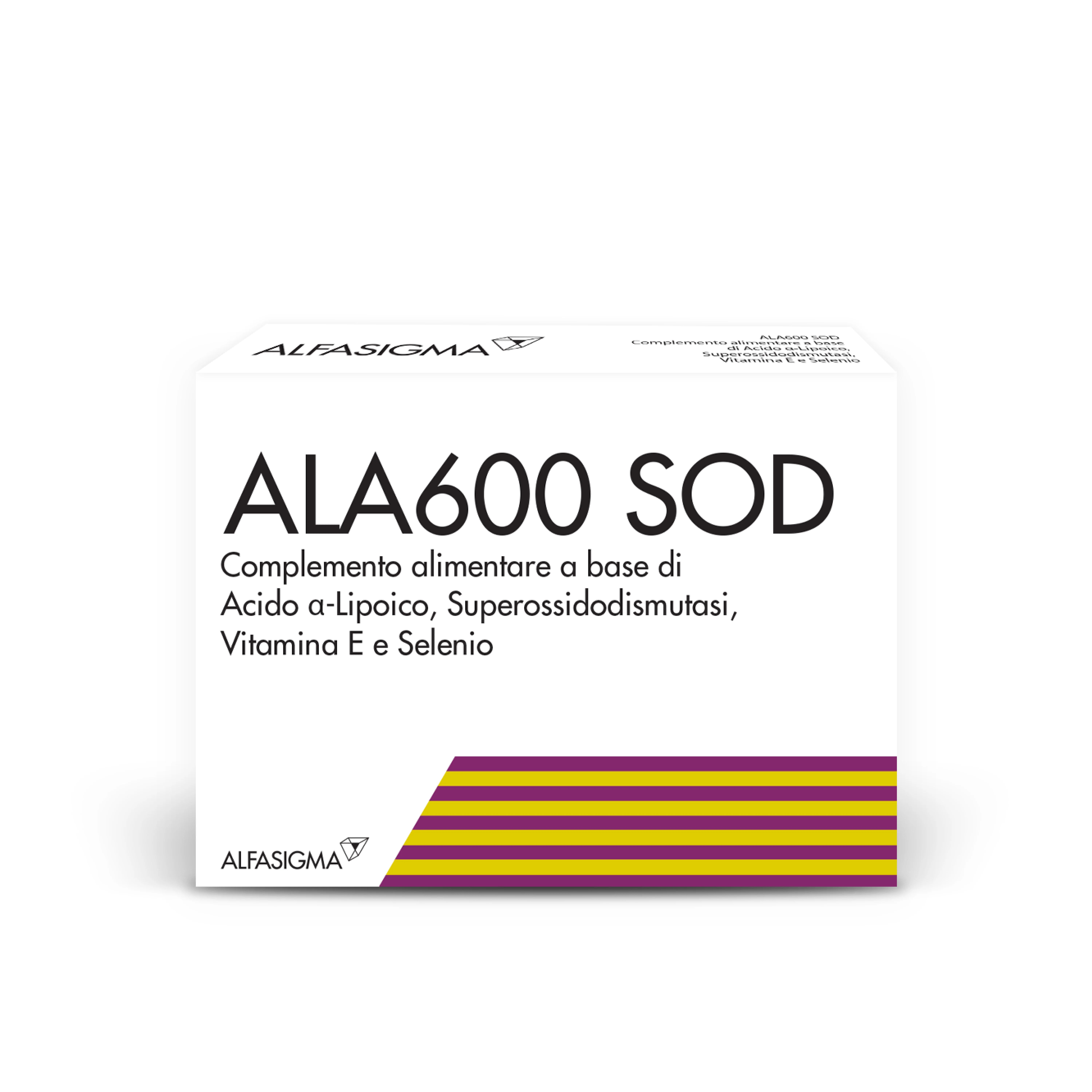 ALA Ala 600 Sod 20 tabletten Antioxidant voedingssupplement