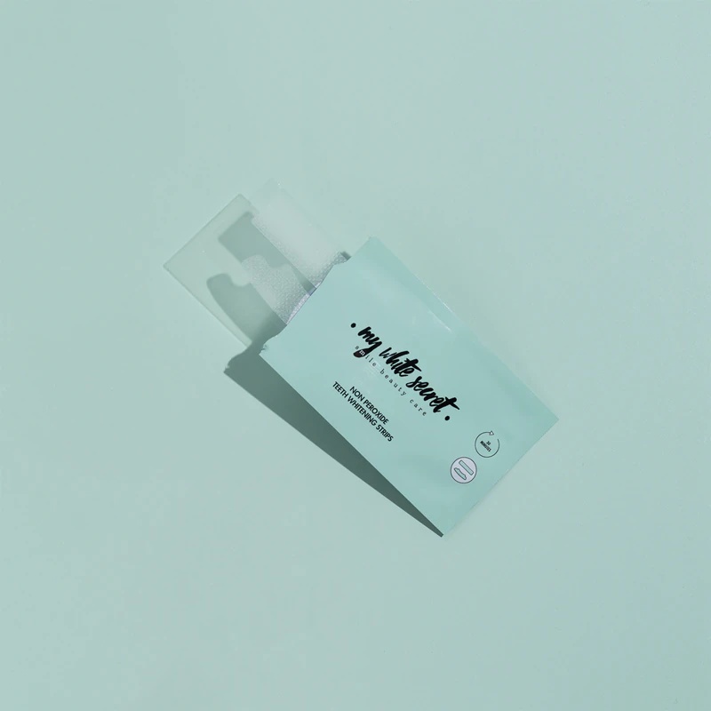 „My White Secret“ dantų balinimo juostelės be vandenilio peroksido