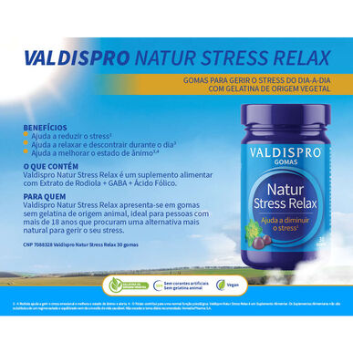 Valdispro Valdispro Natur Stress Relax 30 gumicukor 30 gumicukor