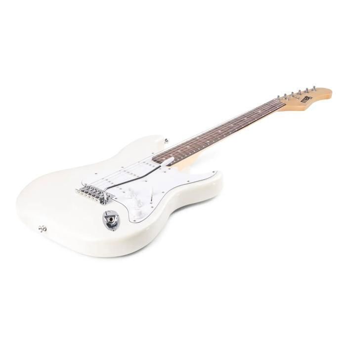 Chitarra elettrica - MAX - Bianca - Set completo - Adulto