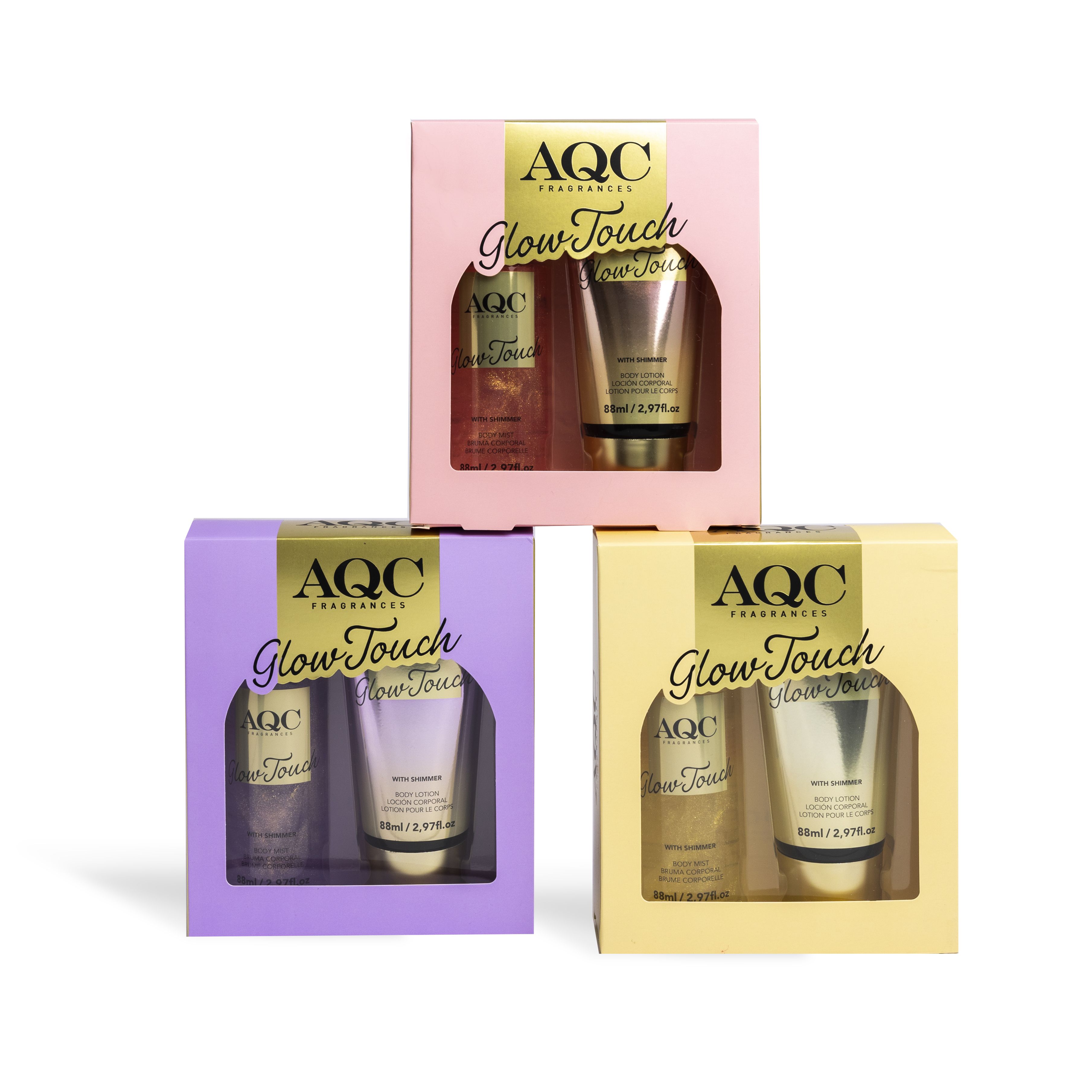 Glow Touch Shimmer Duo ķermeņa aerosols ķermeņa losjonam Ķermeņa aerosols