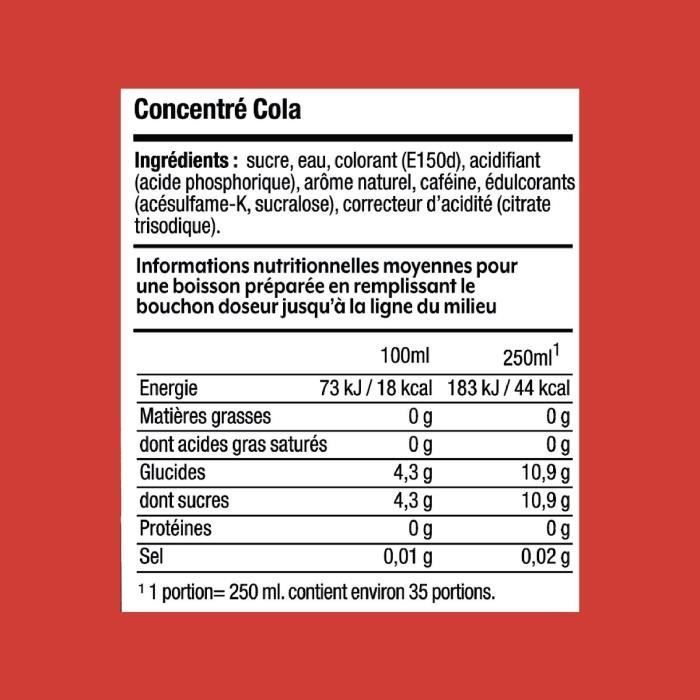 SODASTREAM Concentrates - Pack of 6 Cola Concentrates - Makes up to 54L of drinks - 440ml