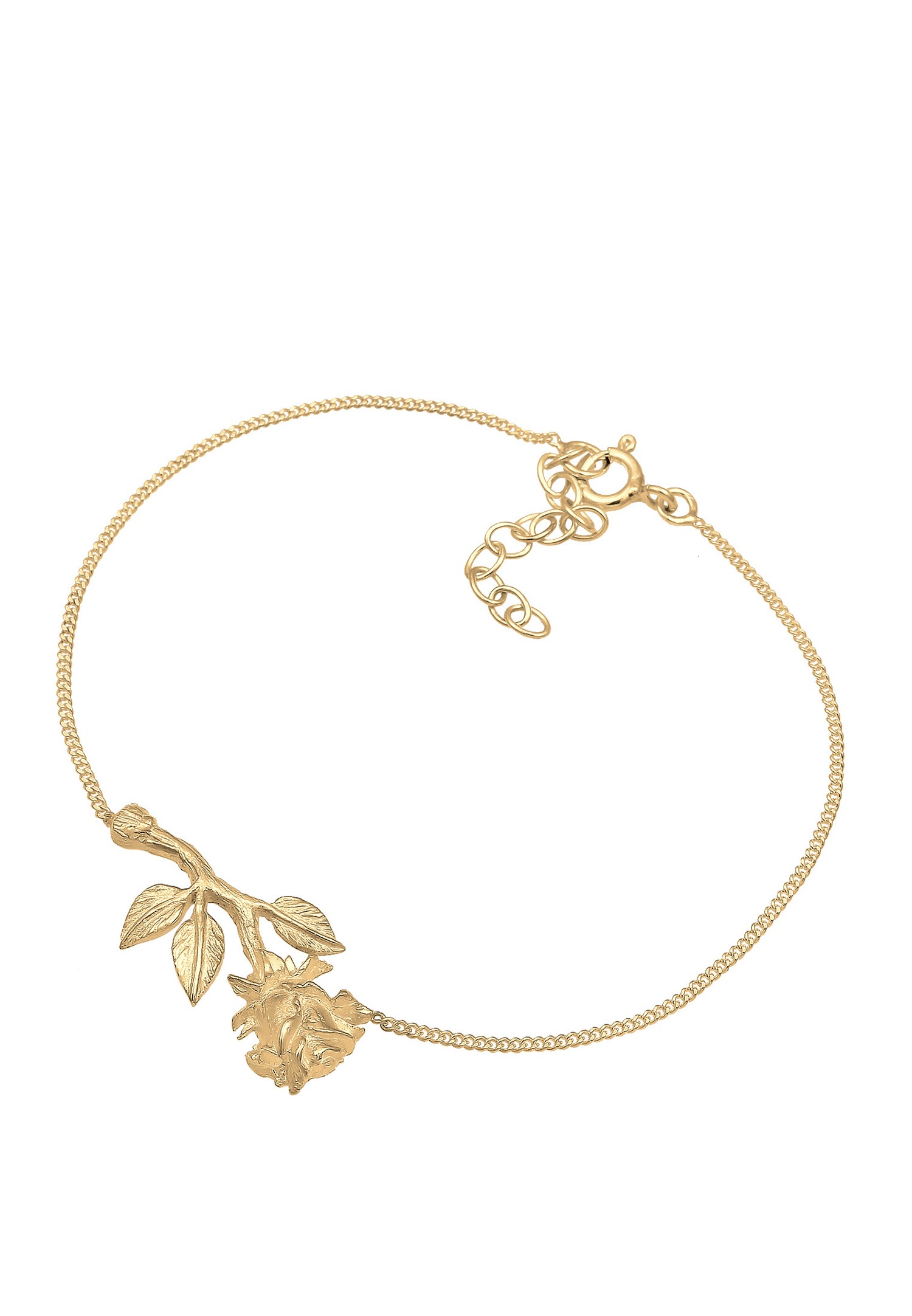 Elli Pendentifs Rose Amour Bracelet Femme - (925/1000) Argent