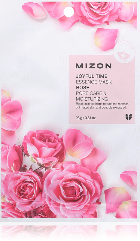 Mizon Joyful Time Rose Hydraterend Sheetmasker voor het minimaliseren van poriën