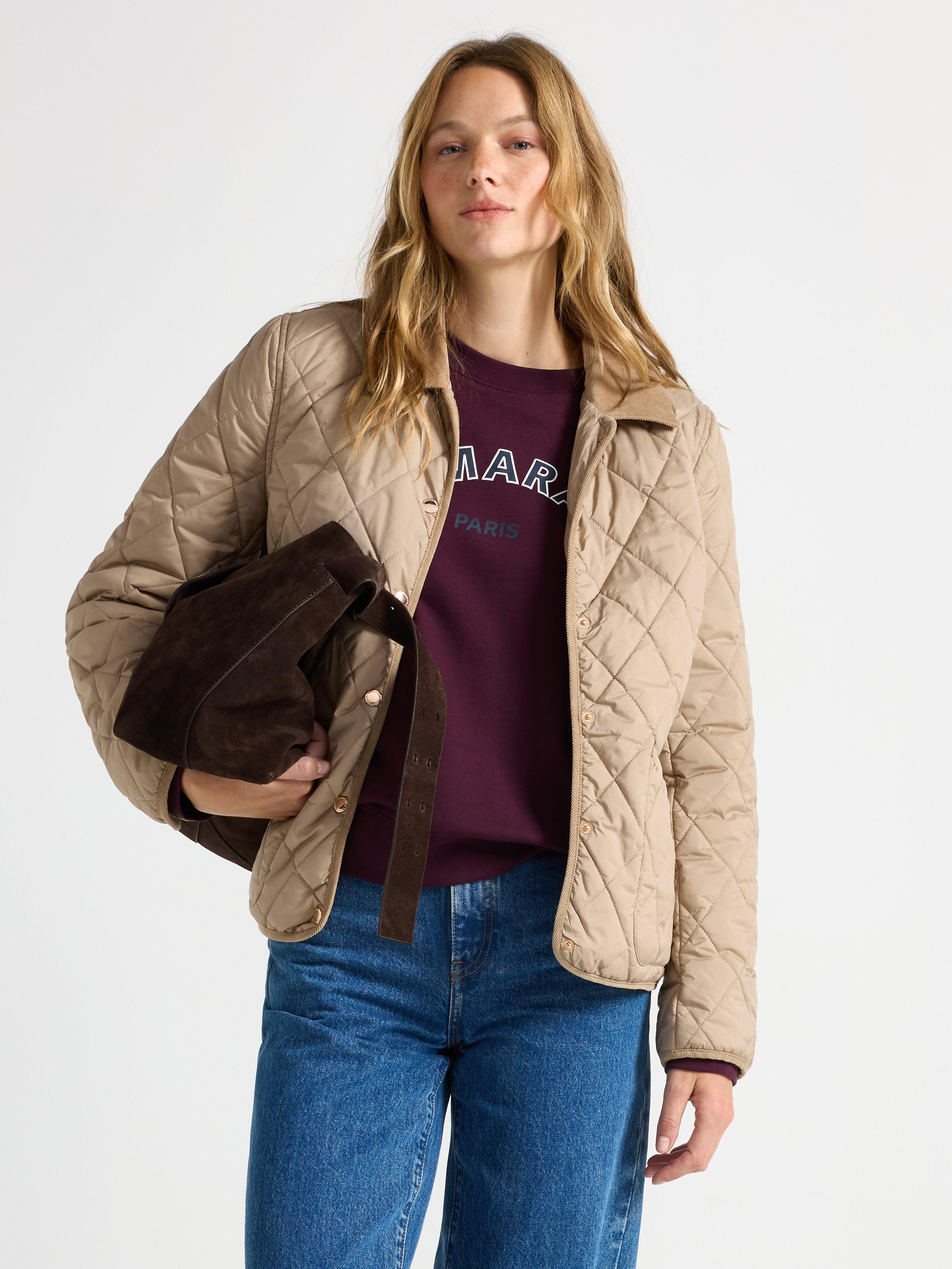Veste matelassée beige