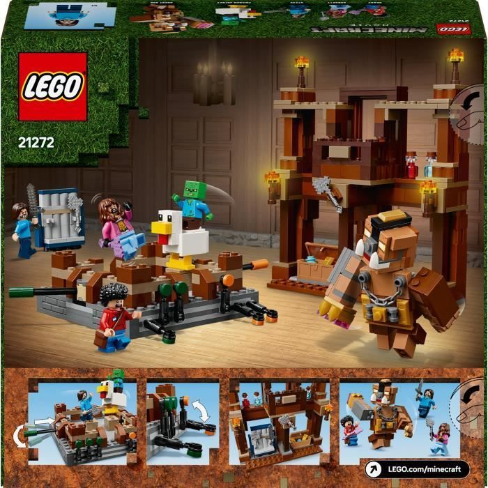 LEGO Minecraft 21272 Le Ring du Manoir des Bois - Jeu de construction garçon dès 10 ans