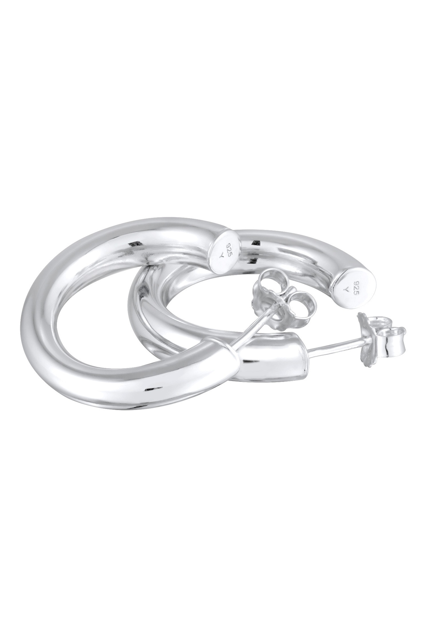 Elli PREMIUM Elli PREMIUM Boucles d'oreilles Femmes Créoles Fiche en argent sterling 925