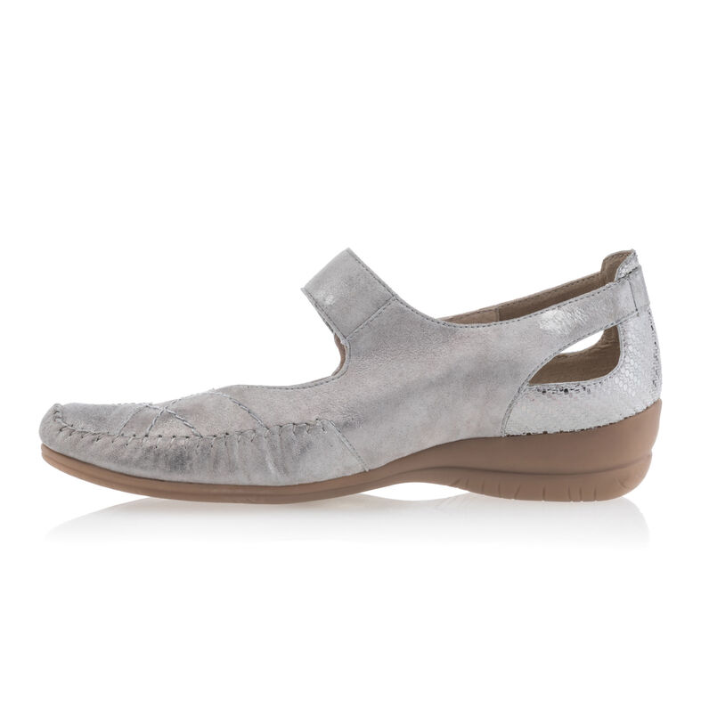 Zapatos cómodos para mujer, color gris.