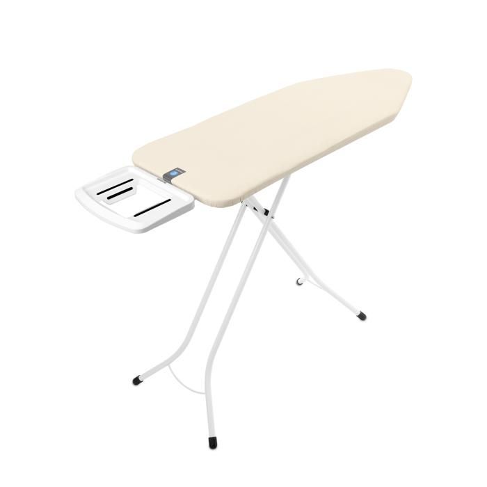 Tabla de planchar Brabantia C, 124x45 cm, Soporte para plancha de vapor sólido SSIR - Crudo
