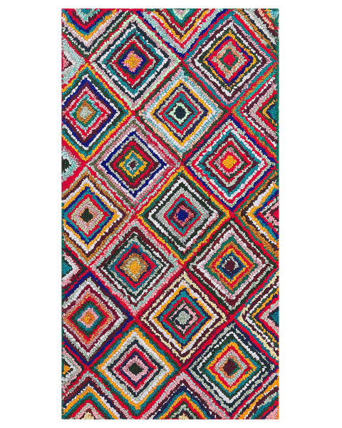 Dywan ręcznie tkany wielokolorowy 80x150 cm