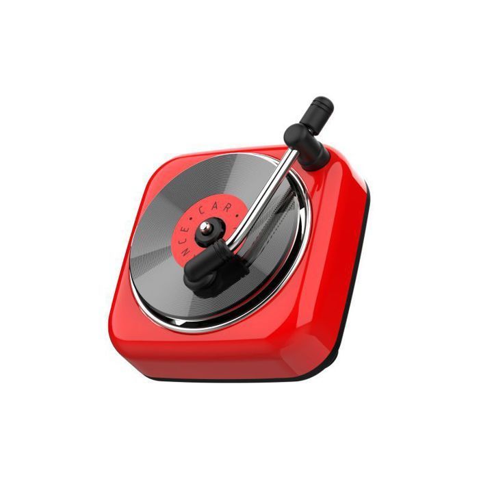 Decorative retro CD car air freshener diffuser, air vent accessory, car air freshener, interior decoration, Red