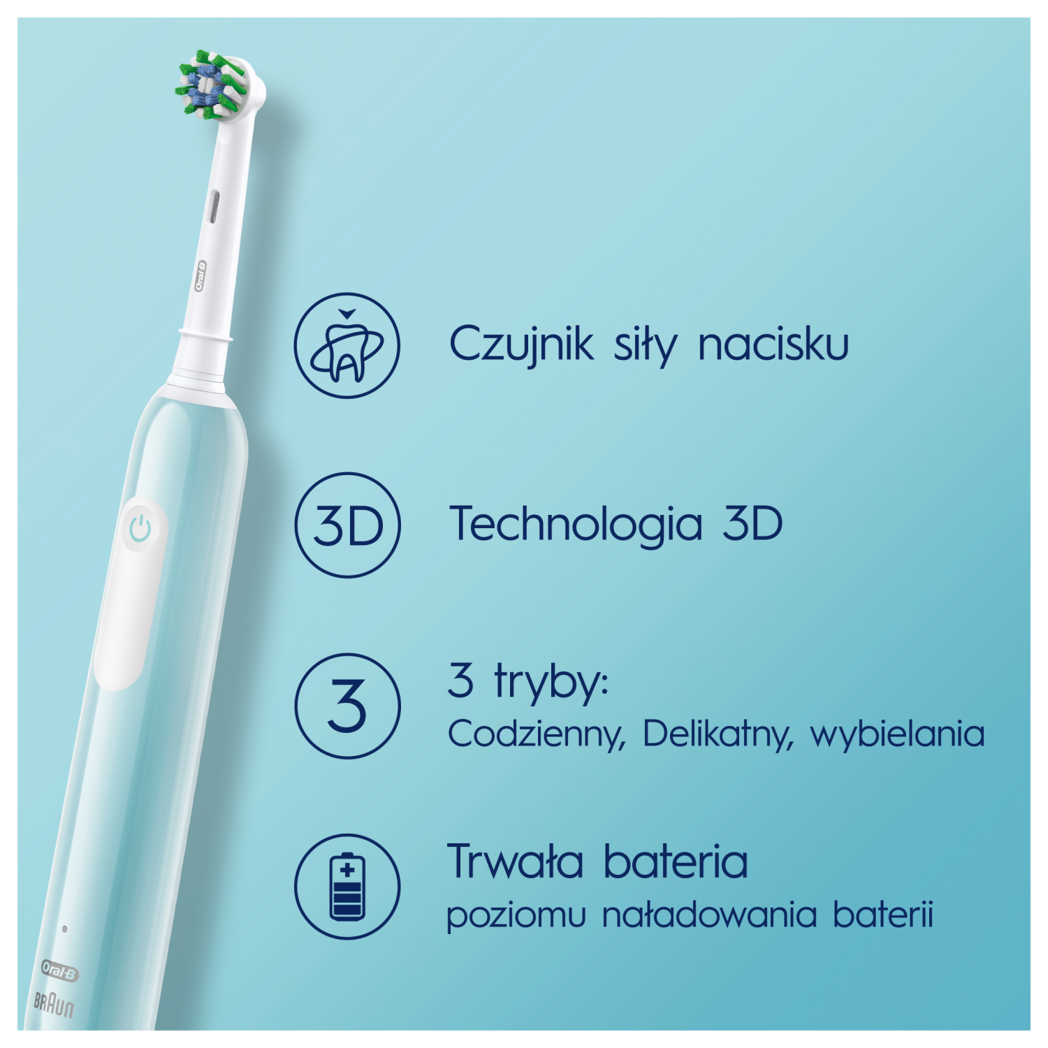 Periuță de dinți electrică Oral-B Pro 500 Cross Action 1 buc.
