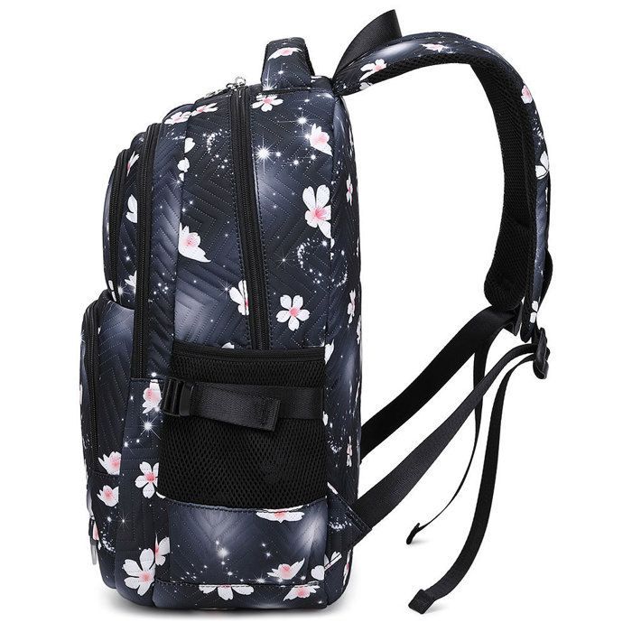 Mochila para niños y niñas, mochila escolar ajustable y duradera para niños de primaria y secundaria - Negra