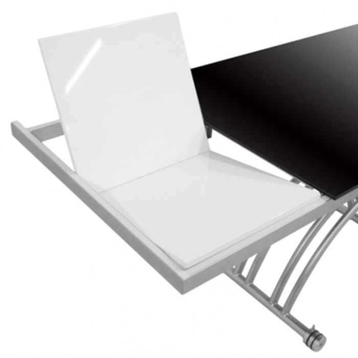 Table basse relevable - GIOVANNI MARCHESI - Zen - Noir - Extensible - 10 couverts