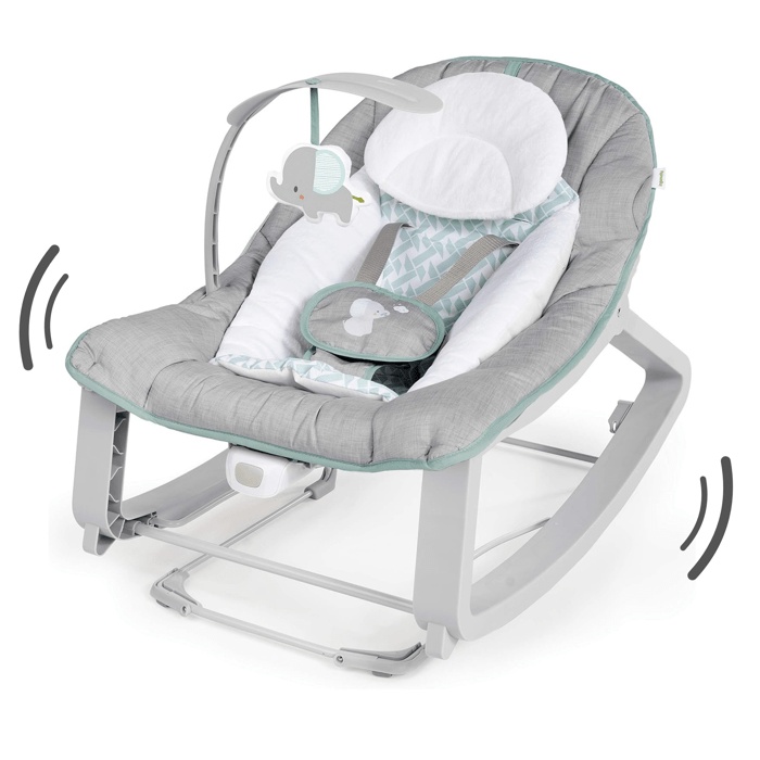 INGENUITY Keep Cozy Weaver Sdraietta convertibile a 3 posizioni per neonati: regalo per neonati, da 0 mesi fino a 18 kg