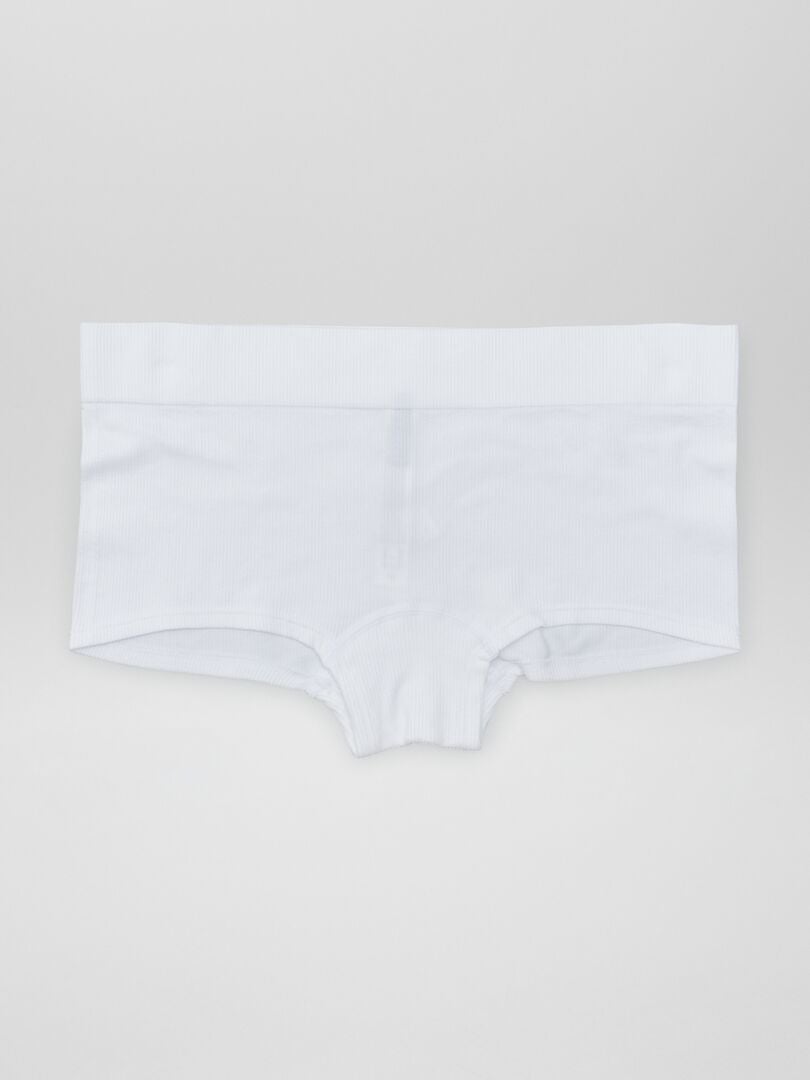 Conjunto de 2 calças culote caneladas - BRANCAS