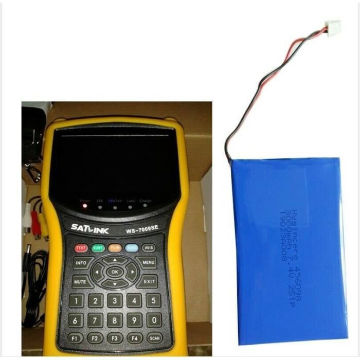 Battery - SATLINK - WS6902/WS6912/WS6909/WS6918/WS6922 - 7.4V - 3000mAh - Li-Ion Polymer