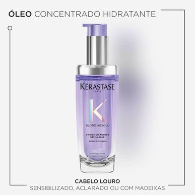 Kérastase Blond Absolu L'Huile Cicagloss täytettävä syväkosteuttava öljy värjätyille hiuksille 75 ml