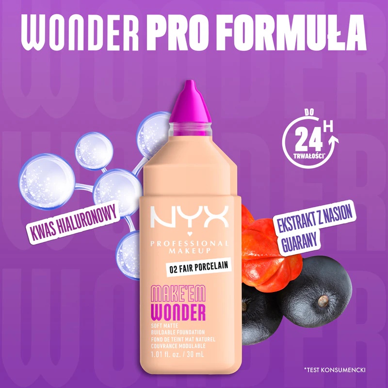 NYX Professional Makeup Make 'Em Wonder Light matinį atspalvį suteikiantis makiažo pagrindas