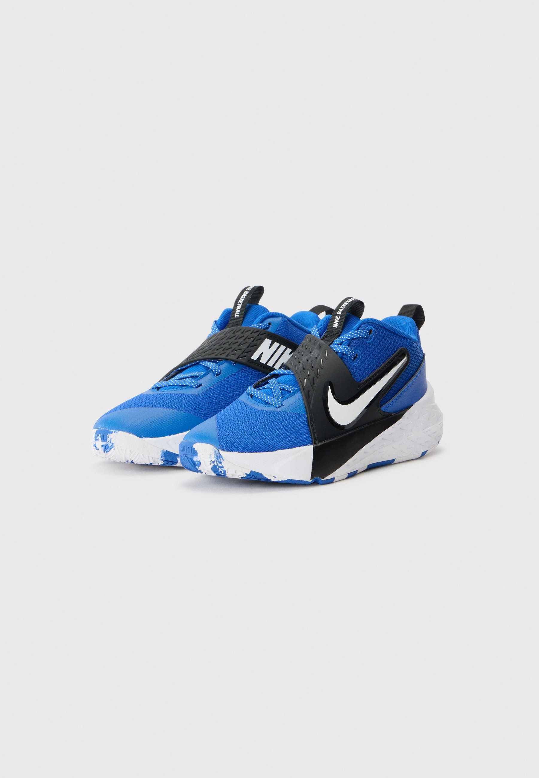 Nike Performance TEAM HUSTLE UNISEX - Basketbalschoenen - game royal/white/black