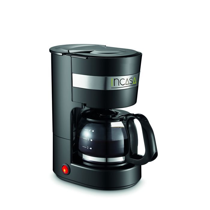 Caffettiera - INCASA - Modello da campeggio - da 4 a 6 tazze - Spina accendisigari 12V - Filtro lavabile
