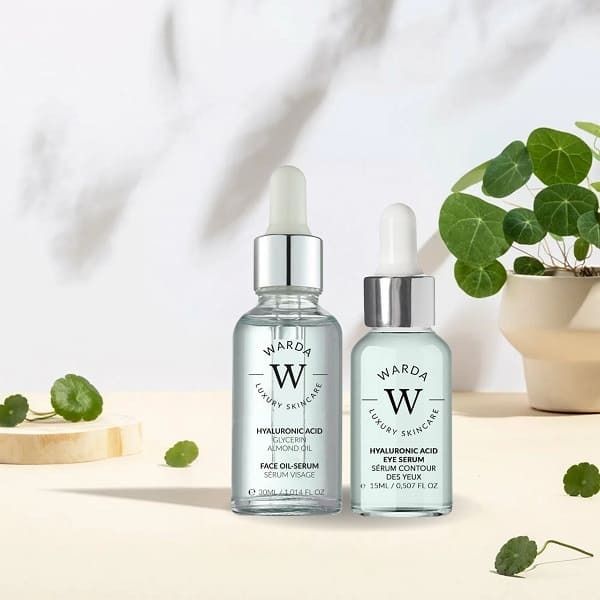 Warda Hyaluronsäure-Augenserum + Boost Oil Serum