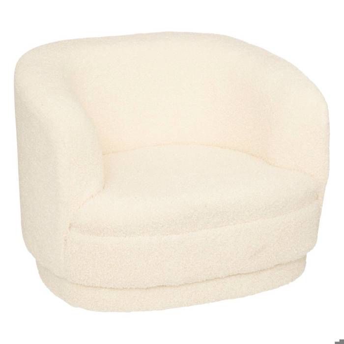 Poltrona per bambini in tessuto bouclé bianco - Atmosphera Interior Designer