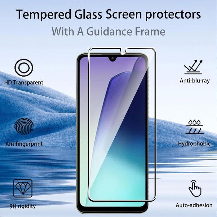 Paquete de 2 protectores de pantalla de vidrio templado para Xiaomi Redmi 14C. Transparente, resistente a los arañazos, protector de pantalla ultrarresistente con dureza 9H.