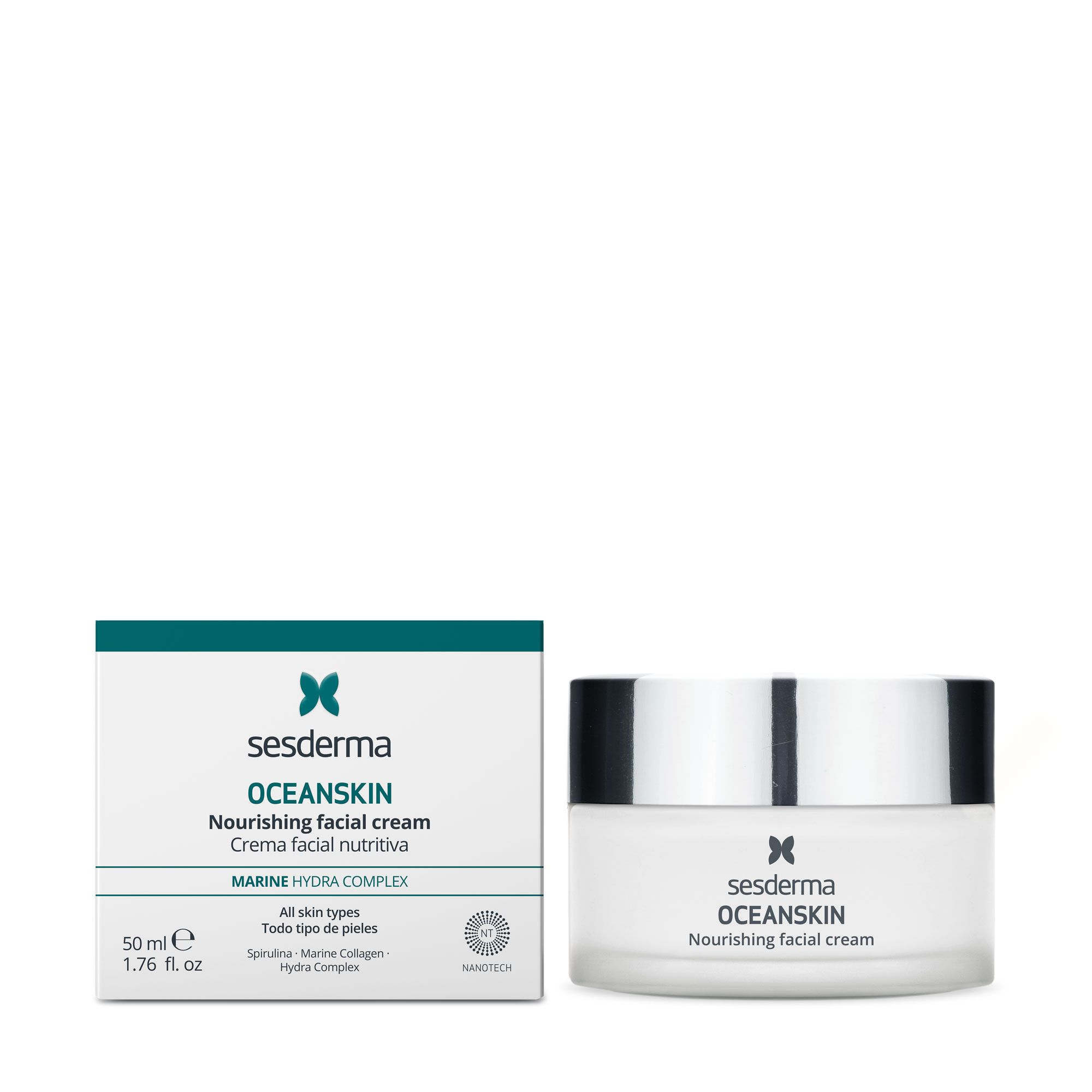 Hranilna krema za obraz Oceanskin Vlažilne kreme za obraz iz lekarne