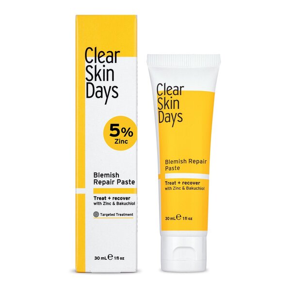 „Clear Skin Days“ naktinė dėmėtųjų vietų atstatomoji pasta, 30 ml