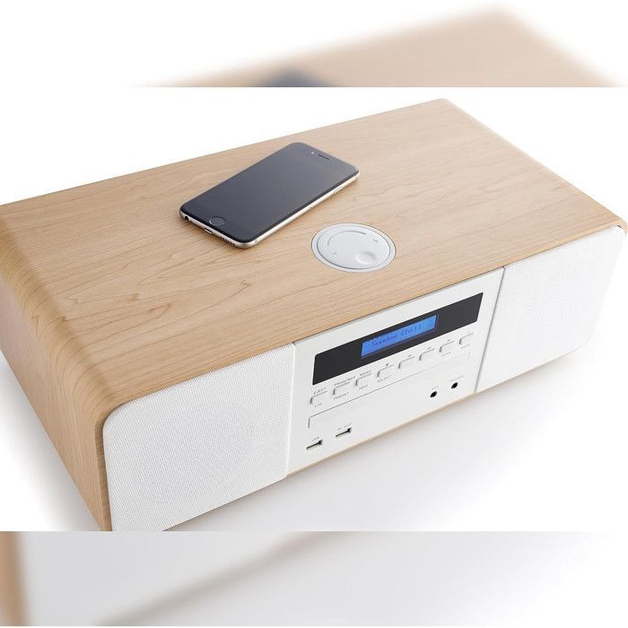 Combo con reproductor de CD por inducción, radio DAB, Thomson MIC201IDABBT
