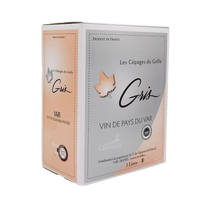 Grimaud - Lot of 2 x Rosé Wine - IGP - Var - 3L Bag-in-Box