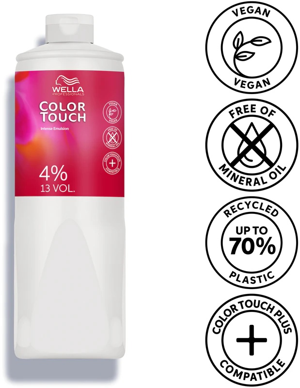 „Wella Professionals Color Touch“ aktyvuojanti emulsija 4%, 13 tūrio.